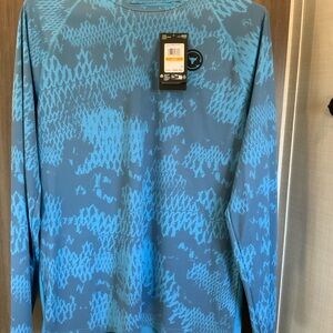 Under Armour Light Blue Patterned Long Sleeve Shirt